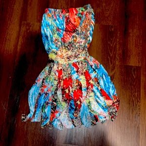 Adorable tube dress, elastic waist, no stains or tears from a smoke free home.